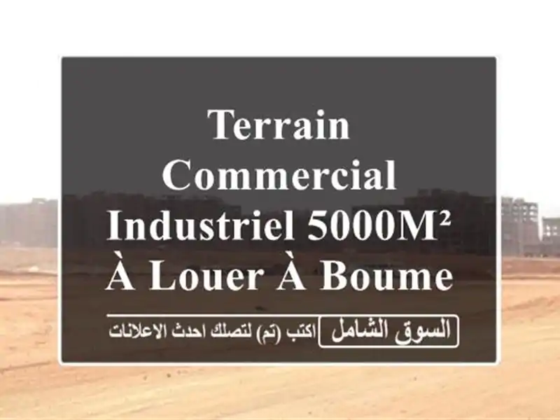 Terrain Commercial/Industriel 5000m² à Louer à Boumerdès - Opportunité d'Investissement!