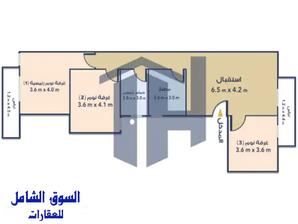 شقة للبيع في سموحة 120م بـ 3,000,000 جنيه - فرصة ذهبية!