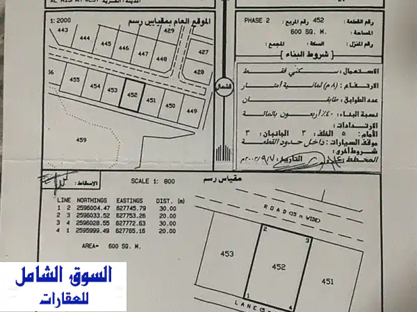 فرصة ذهبية! أرض للبيع في بوشر - المسفاة الثالثة (600م²)...