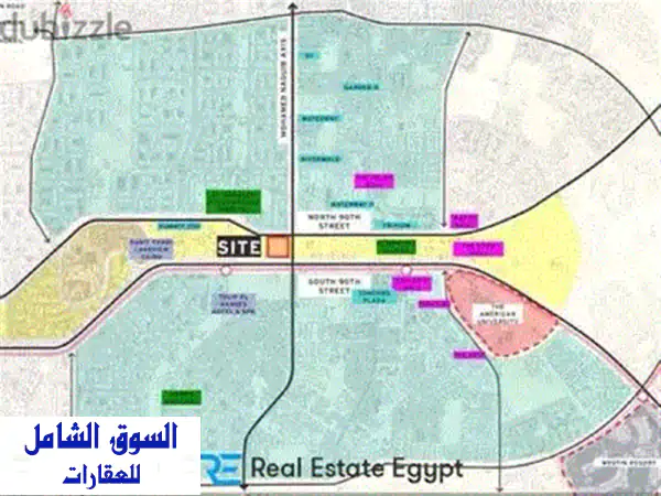 فرصة ذهبية! قطعة أرض 11000م² في قلب التجمع الخامس - بجوار أكبر المشاريع!