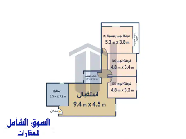 شقة فاخرة 140م² بمنطقة جلال الدين الدسوقي - فرصة ذهبية!