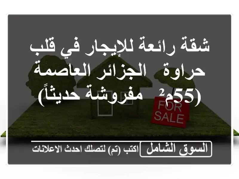 شقة رائعة للإيجار في قلب حراوة - الجزائر العاصمة (55م²...
