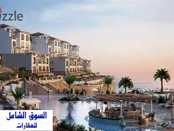 شاليه فاخر للبيع - صف أول على اللاجون في ساوث...