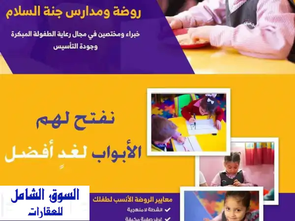 فرصة استثمارية ذهبية: روضة أطفال مجهزة...