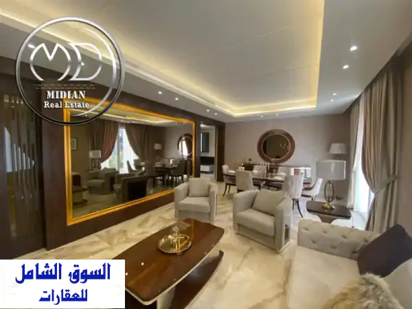 شقق مفروشة فاخرة للإيجار في كمبوند دير غبار | مساحات متنوعة وإطلالة خلابة