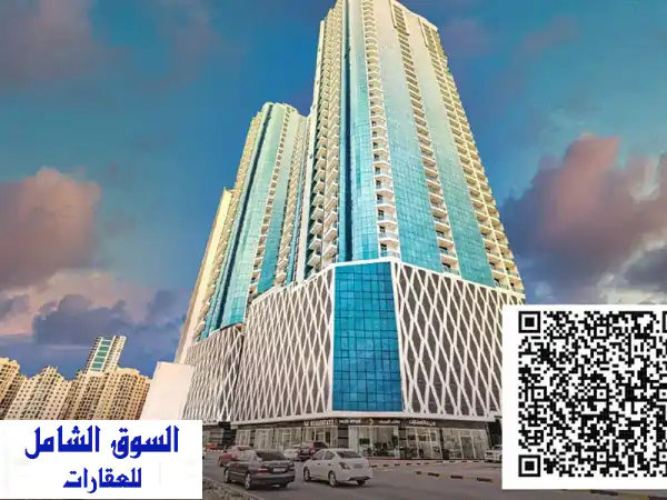 استوديو فاخر جاهز للسكن في أبراج الواحة، عجمان -...