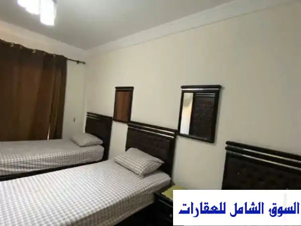 شالية 100 م بقرية بلوباي آسيا العين السخنة غرفتين للبيع مفروشة  تمويل عقاري في بلو باي