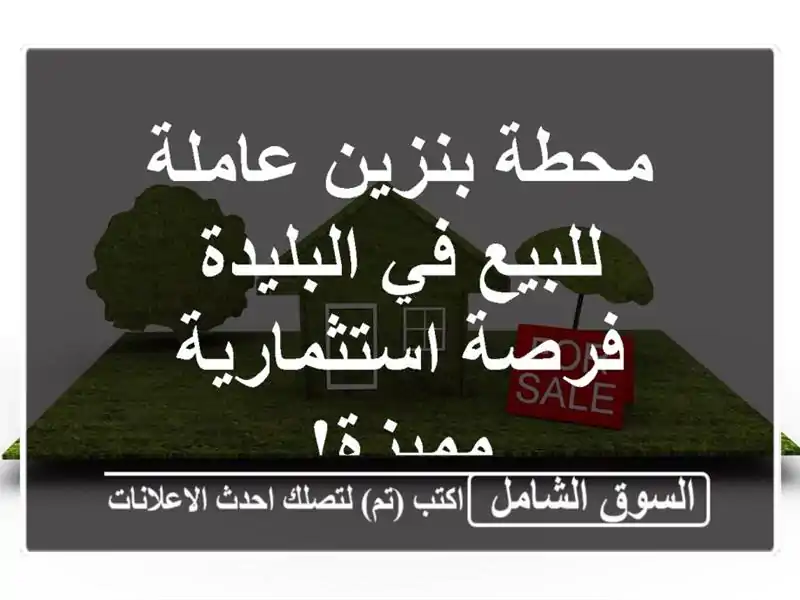 محطة بنزين عاملة للبيع في البليدة - فرصة...
