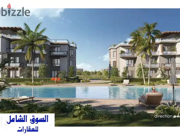 شاليه فاخر للبيع في قرية ديراكشن وايت بالساحل...