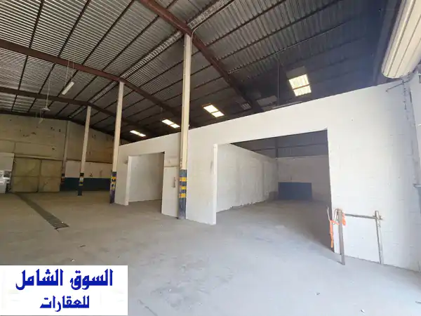 ورشة كبيرة للإيجار في سلماباد - مساحة 600 متر مربع وارتفاع عالي!  (مواقف سيارات + كهرباء 3 فيس)
