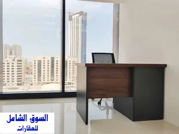 مكتب تجاري فاخر في برج فخرو بالسنابس - 75 دينار فقط! ✨