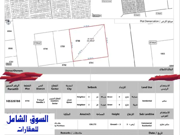 فرصة استثمارية ذهبية! أرض زاوية في الروضة - شارع...