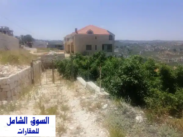 فرصة ذهبية! أرض زراعية خصبة للبيع في قرية صيدا - 975 متر - إطلالة خلابة!