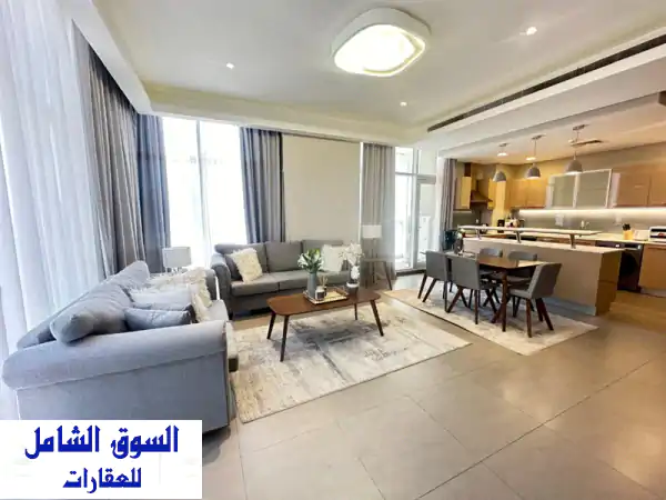 شقة عصرية أنيقة في السيف - غرفتين نوم، مسبح، وجيم!...