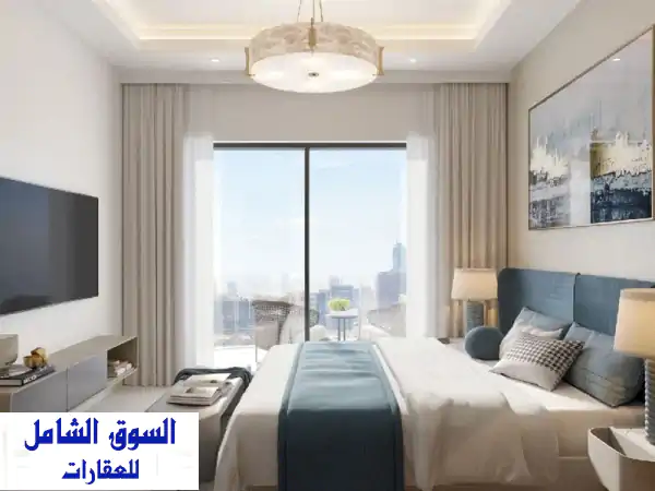 شقة فاخرة غرفة وصالة في قلب عجمان - برج لؤلؤة - خطة...