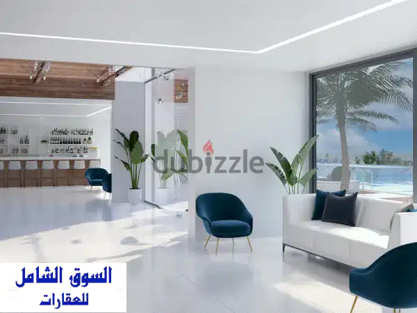شاليه فاخر مطل على البحر في جددايل | قسط يصل لـ ٥ سنوات بدون فوائد!