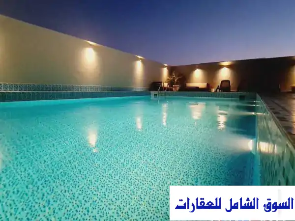 شقة فاخرة للإيجار في سلوى - 3 غرف نوم + مسبح + جيم -...