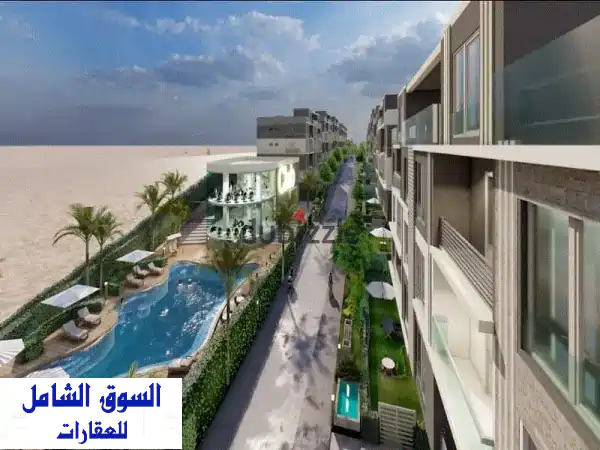 فرصة ذهبية! شقة بحرية فاخرة 3 غرف بالتقسيط...