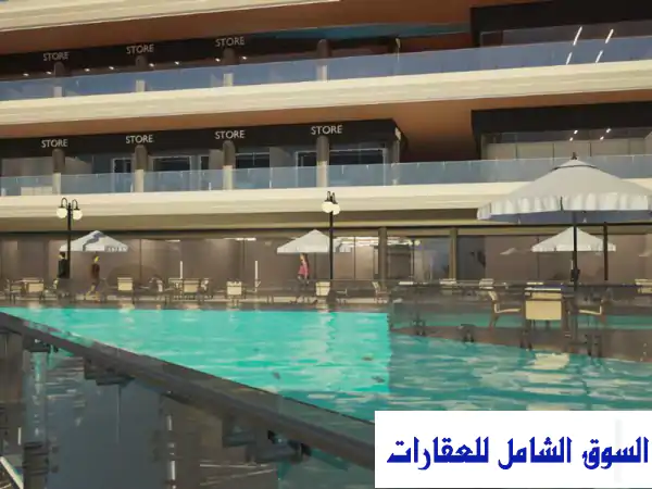 محل تجاري للبيع على البحر في بلو هب الجلالة - تقسيط حتى 8 سنوات!