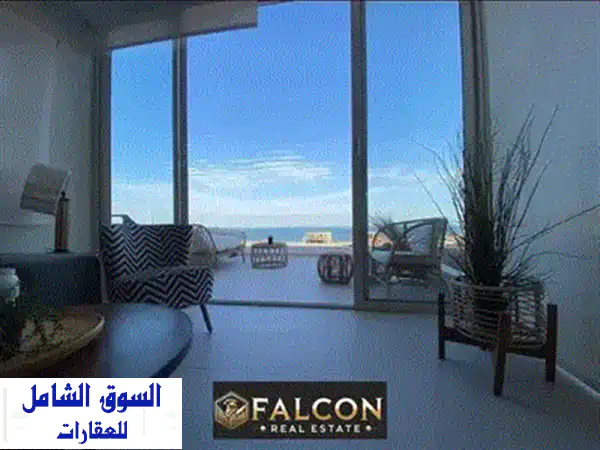 شاليه فيو بحر 180 درجة + لاجون! 760 ألف فقط في DOSE الساحل الشمالي