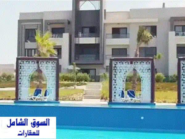 ريسيل  دوبلكس لقطة للبيع في كالي كوست الساحل اول صف شاليهات سي فيو علي اكبر لاجون