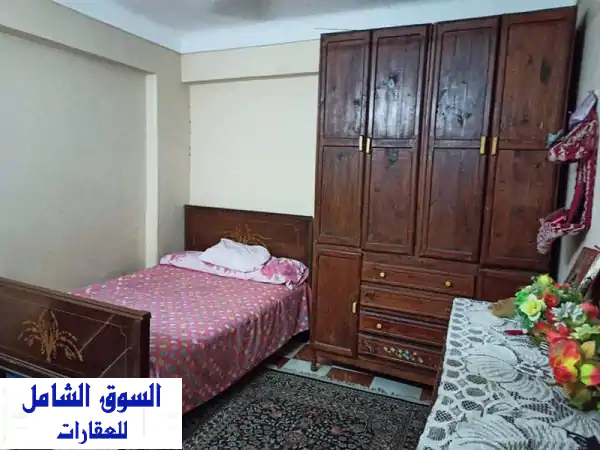 شقة للبيع في طوسون أبو قير | 75م²، غرفتين، ريسبشن، سلم مريح، كاملة المرافق