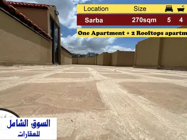Sarba 270m2  2 Rooftops apartments  Terrace  High End  EH