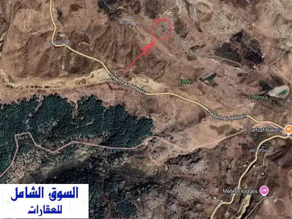 ارض مسطحة للبيع في حدث الجبة - بشري: منظر خلاب،...