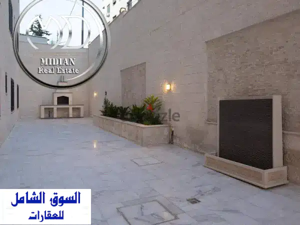 شقة شبه ارضي جديدة للبيع ضاحية الامير راشد مساحة 235 م...