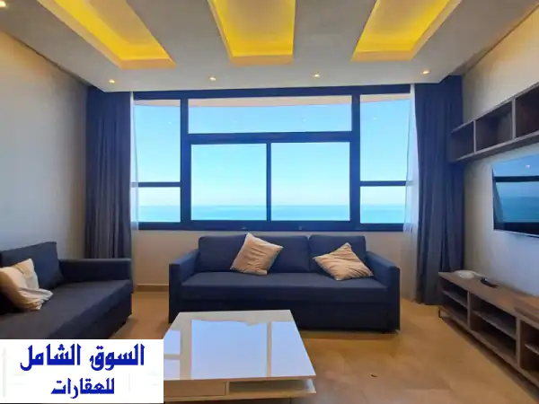 شقة مفروشة فاخرة بإطلالة بحرية خلابة في السالمية...