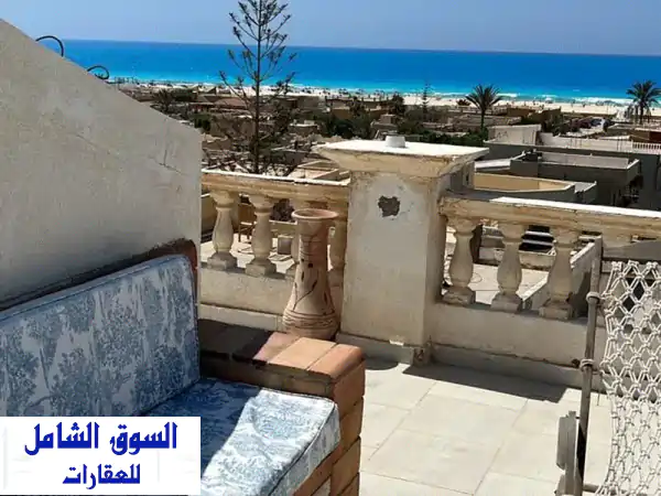 شاليه فاخر للبيع في قرية عايدة - فيو بحر خلاب وخصوصية تامة!