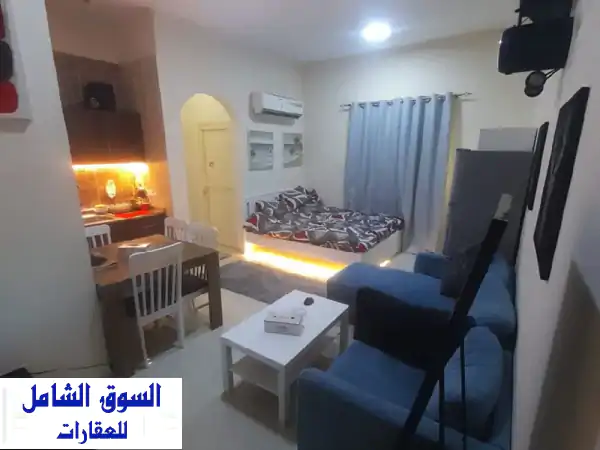استوديو مفروش فاخر للإيجار في عجمان - الجرف 2 -...
