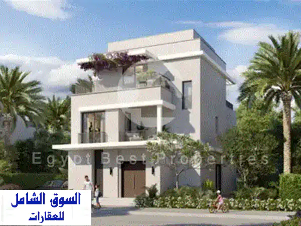 فيلا فاخرة للبيع في الشيخ زايد - 1200 متر - موقع متميز بالقرب من مول مصر