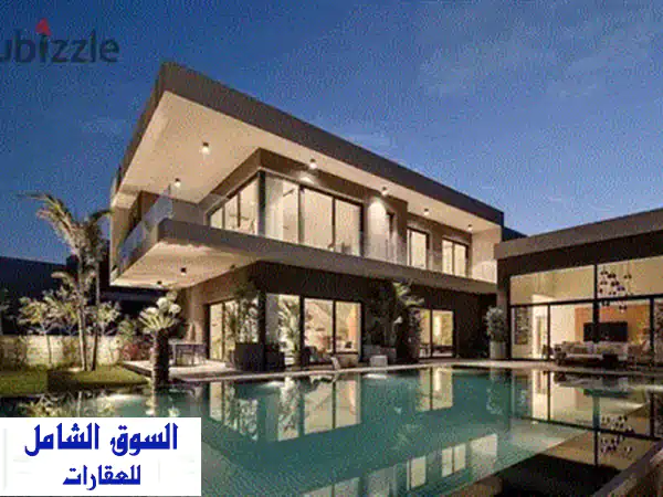 فيلا مستقلة فاخرة 1100م² للبيع في جاردينيا سبرنجز - القاهرة الجديدة | إطلالة خلابة على البحيرة!