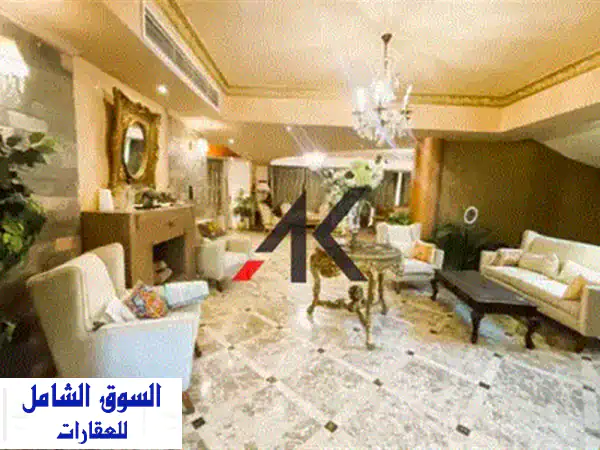 فيلا فاخرة مفروشة بالرحاب - حمام سباحة - 3 طوابق + بيزمنت - مساحة 500 متر