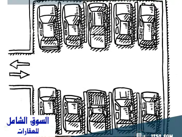 مستودع للبيع في المنصورية - مساحة 1250 متر مربع،...