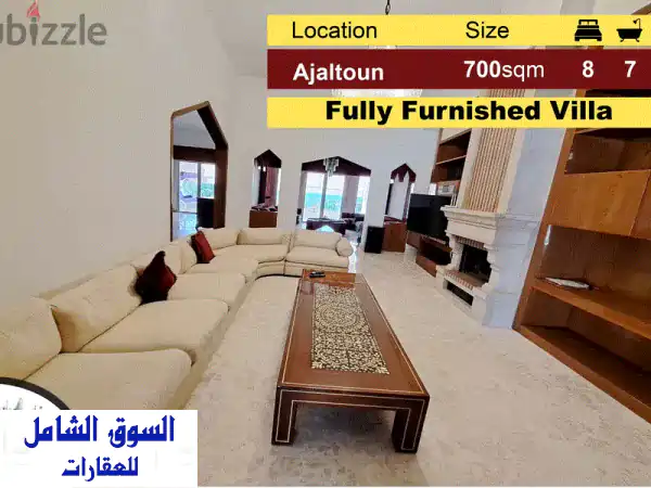 Ajaltoun 700m2 + 500m2 Garden u002 F Terrace  Villa  Ultra Prime Location