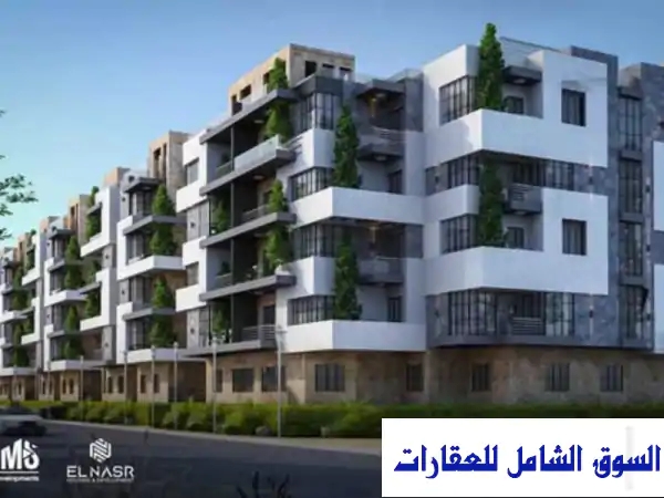 شقة 102 متر² في كمبوند سمارت سيستم بالمعراج، معادي...