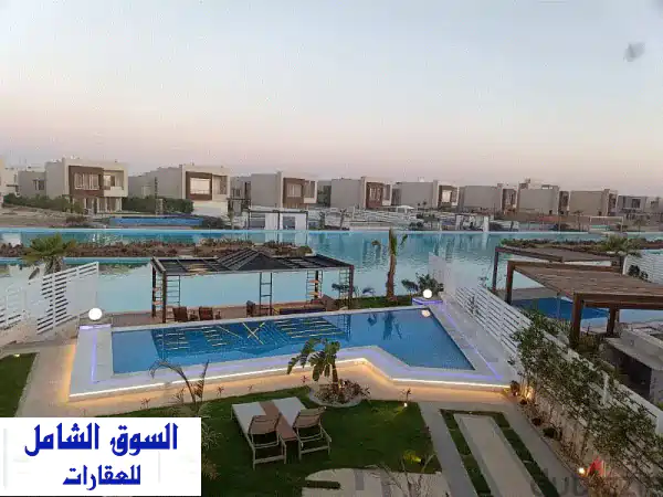 فيلا للايجار هاسيندا باي علي اللاجون مع برايفت...
