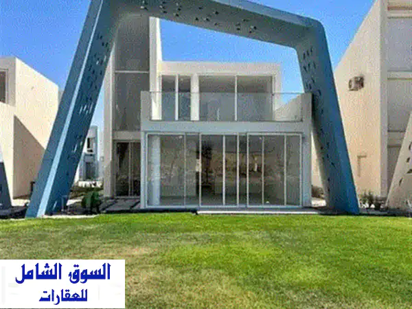 شاليه دوبلكس 4 غرف بجاردن استلام فورى للبيع ب هاسيندا ويست _ راس الحكمة _ الساحل الشمالى بالتقسيط