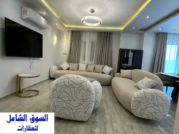 شقة فاخرة 186م² - استلام فوري! مفروشة بالكامل - 3 غرف نوم - جراج خاص - بموقع متميز