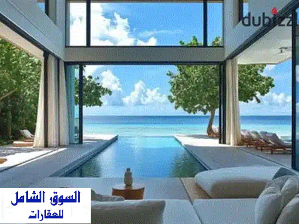 قصر VIP ساحر على شاطئك الخاص بمراسى الساحل الشمالى - إجازة فاخرة لا تُنسى!