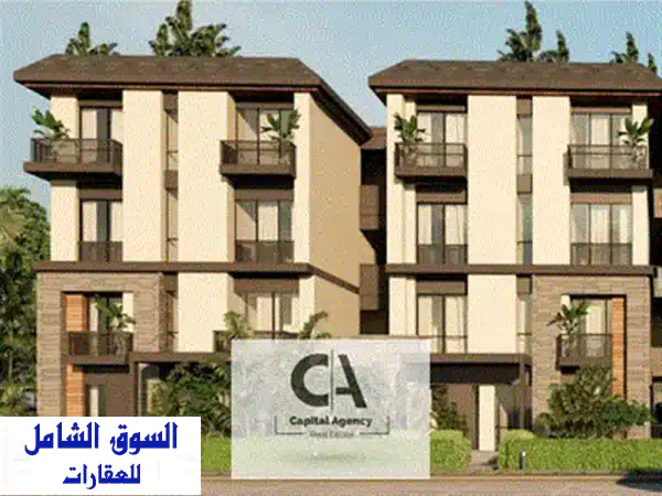 شقة أرضي بحديقة خاصة للبيع في أفضل مواقع الشيخ زايد! (B10165)