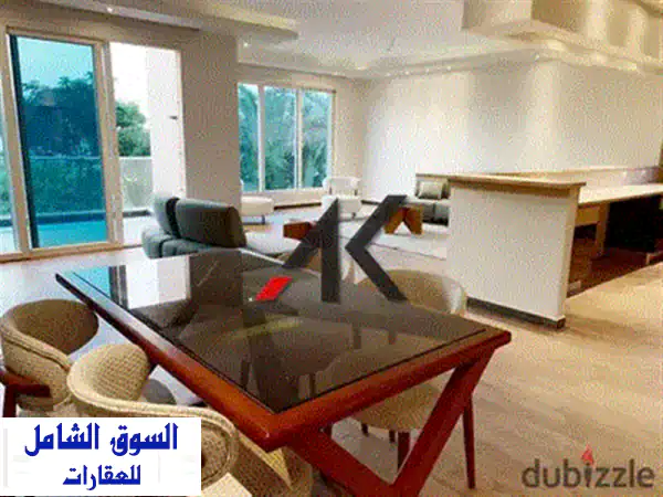 دوبلكس فاخر مفروش بالكامل مع حديقة خاصة في كمبوند إيستاون - القاهرة الجديدة