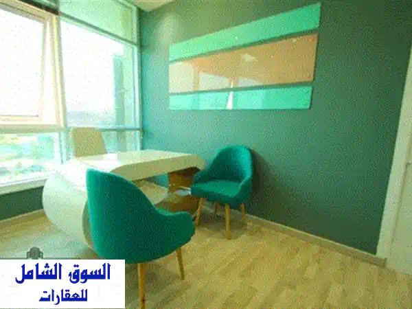مكتب إداري فاخر للإيجار في هايد بارك القاهرة الجديدة - مساحة 65م²
