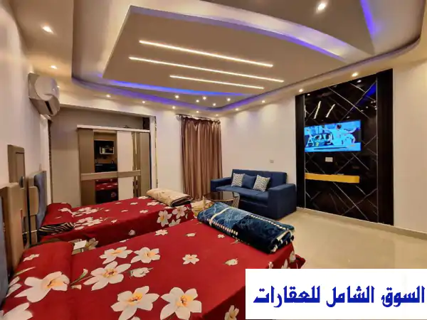 استوديو مفروش فاخر للإيجار في قلب مدينة نصر -...