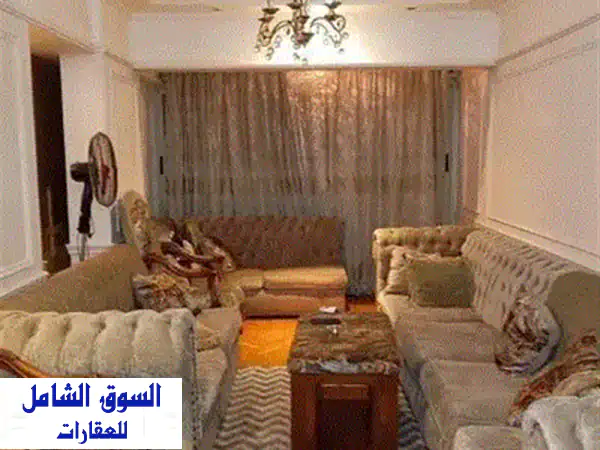 شقة مفروشة راقية في كمبوند سموحة - إطلالة خلابة! (٢ غرفة + ريسبشن)