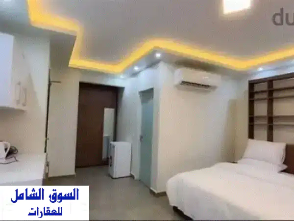 استديو فندقي فاخر للإيجار في حي 1 - أمام جامعة...