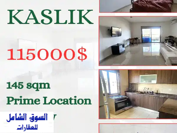 Prime Location 145 sqm Apartment For Sale in Kaslik with Sea View !!!