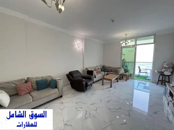 شقة فاخرة غرفتين وصالة للبيع في أبراج الواحة،...